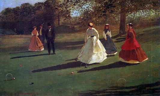  Winslow Homer Croquet Players - Canvas Print