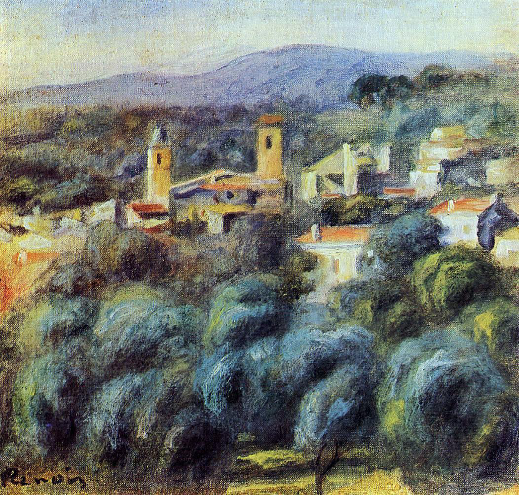  Pierre Auguste Renoir Cros-de-Cagnes - Canvas Print