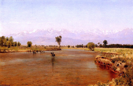  Thomas Worthington Whittredge Crossing the Platte - Canvas Print