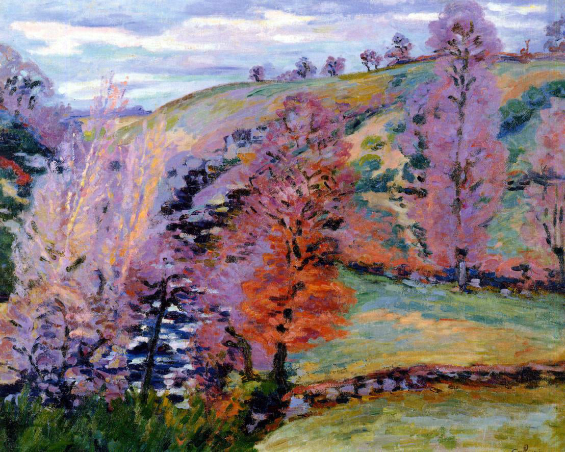  Armand Guillaumin A Crozant Landscape (also known as Grey Weather) - Canvas Print