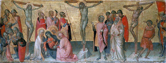  Martino Di bartolommeo Crucifix - Canvas Print