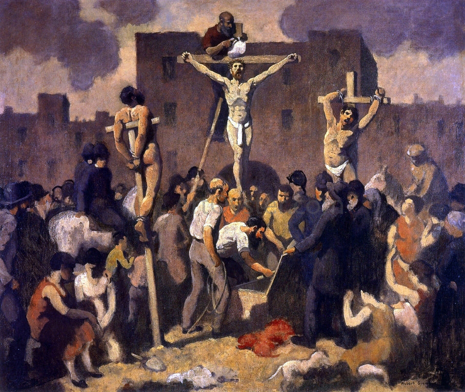  Robert Spencer Crucifixion - Canvas Print