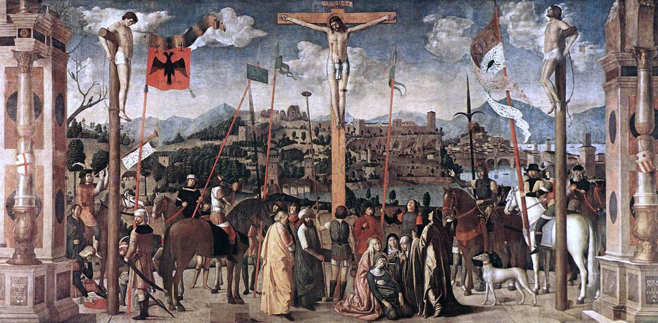  Michele Da Verona Crucifixion - Canvas Print