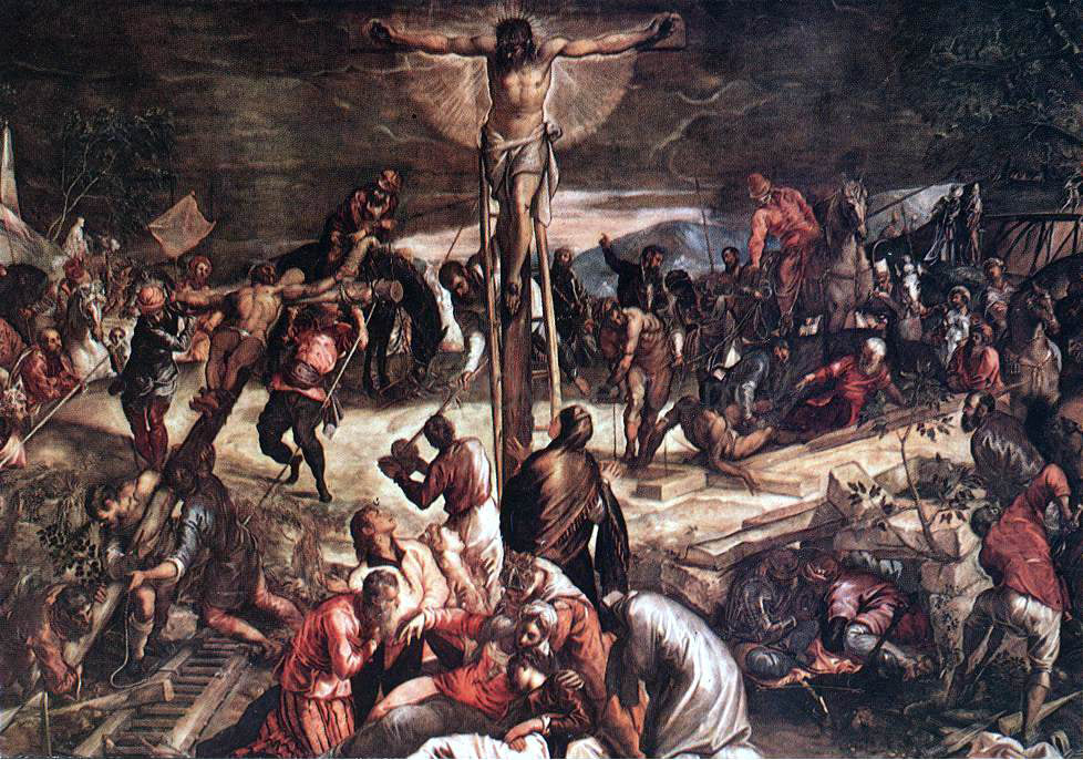  Jacopo Robusti Tintoretto Crucifixion [detail: 1] - Canvas Print