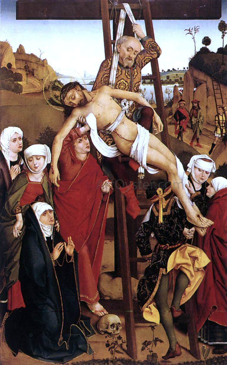  Hans Pleydenwurff Crucifixion of the Hof Altarpiece - Canvas Print