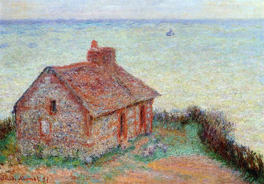  Claude Oscar Monet Customs House, Rose Effect - Canvas Print