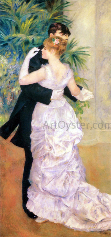  Pierre Auguste Renoir Dance in the City - Canvas Print