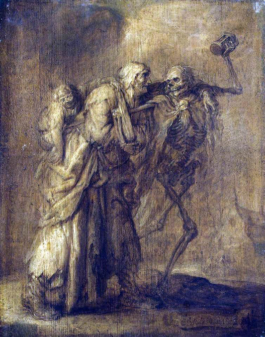  Adriaen Pietersz Van de Venne Dance of Death - Canvas Print