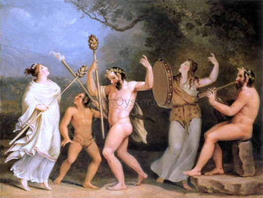  Johann Wilhelm Tischbein Dance of the Fauns and the Meneads - Canvas Print