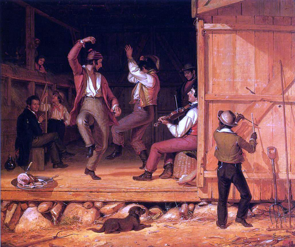  William Sidney Mount Dance of the Haymakers - Canvas Print