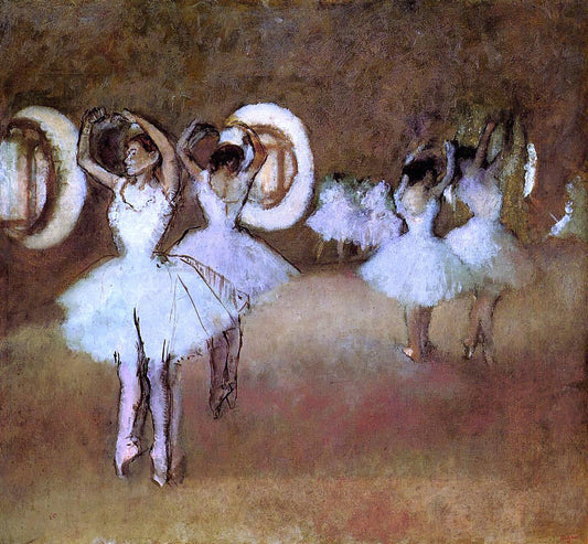  Edgar Degas Dance Rehearsal in theStudio of the Opera - Canvas Print