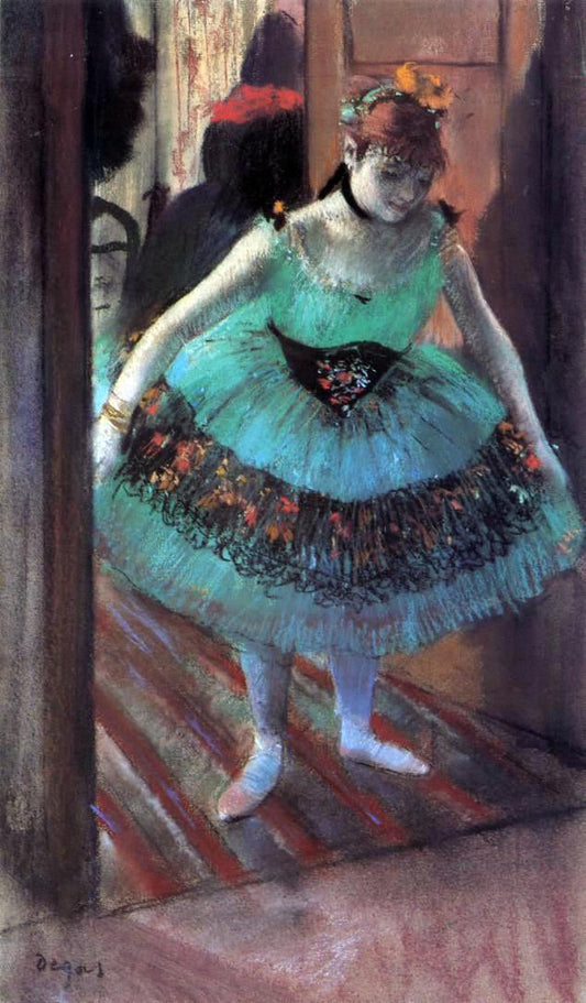  Edgar Degas A Dancer Leaving Her Dressing Room - Canvas Print