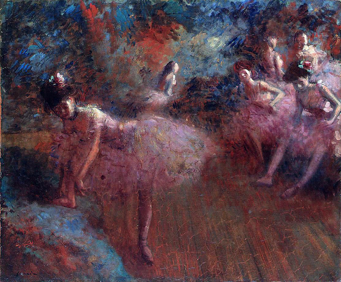  Jean-Louis Forain Dancers in Pink - Canvas Print