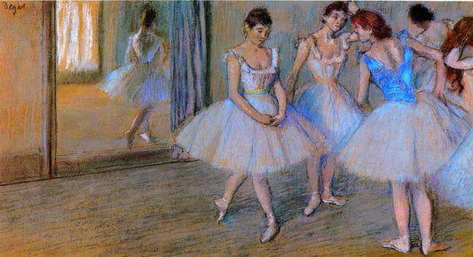  Edgar Degas Dancers in the Studio - Canvas Print