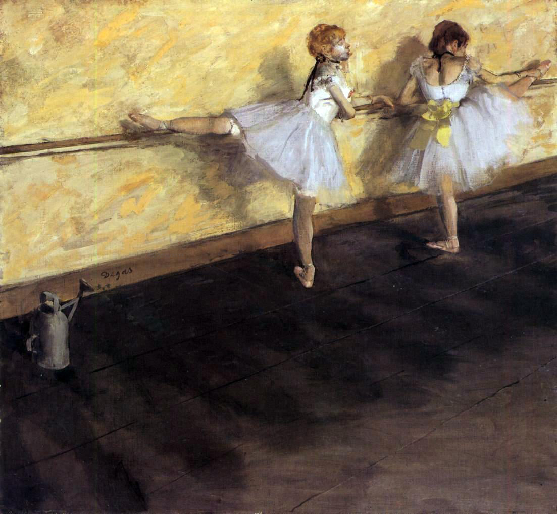  Edgar Degas Dancers Practicing at the Barre - Canvas Print