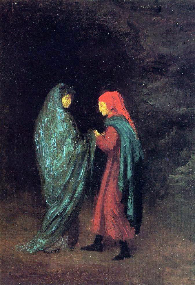  Edgar Degas Dante and Virgil at the Entrance to Hell - Canvas Print