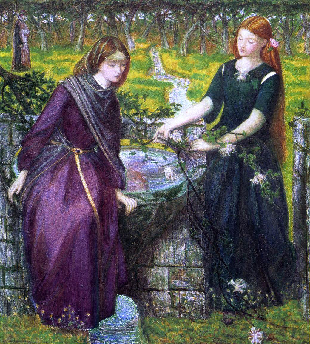  Dante Gabriel Rossetti Dante's Vision of Rachel and Leah - Canvas Print