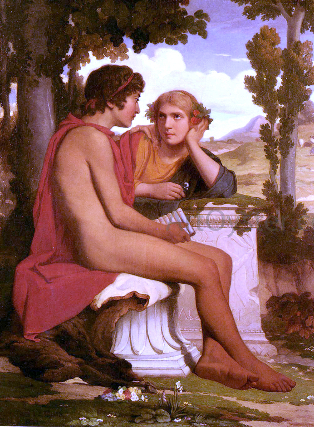  Dominique Louis Papety Daphnis Et Chloe - Canvas Print