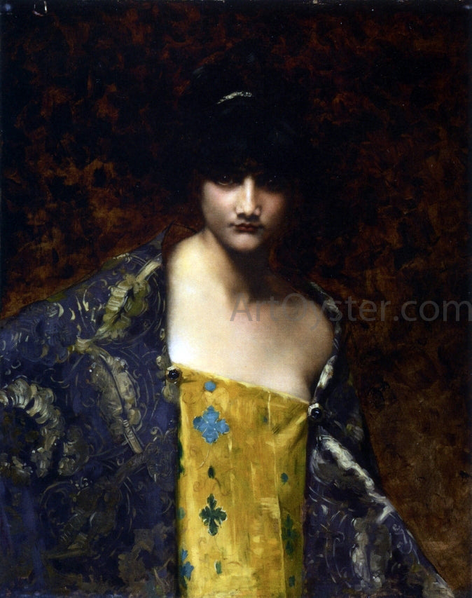  Juana Romani Dark Haired Beauty - Canvas Print