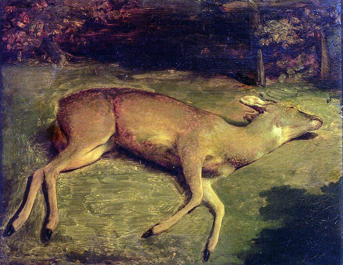  Gustave Courbet Dead Deer - Canvas Print