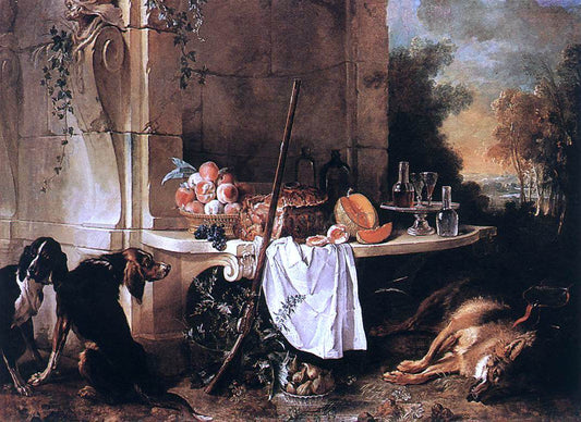  Jean-Baptiste Oudry The Dead Wolf - Canvas Print
