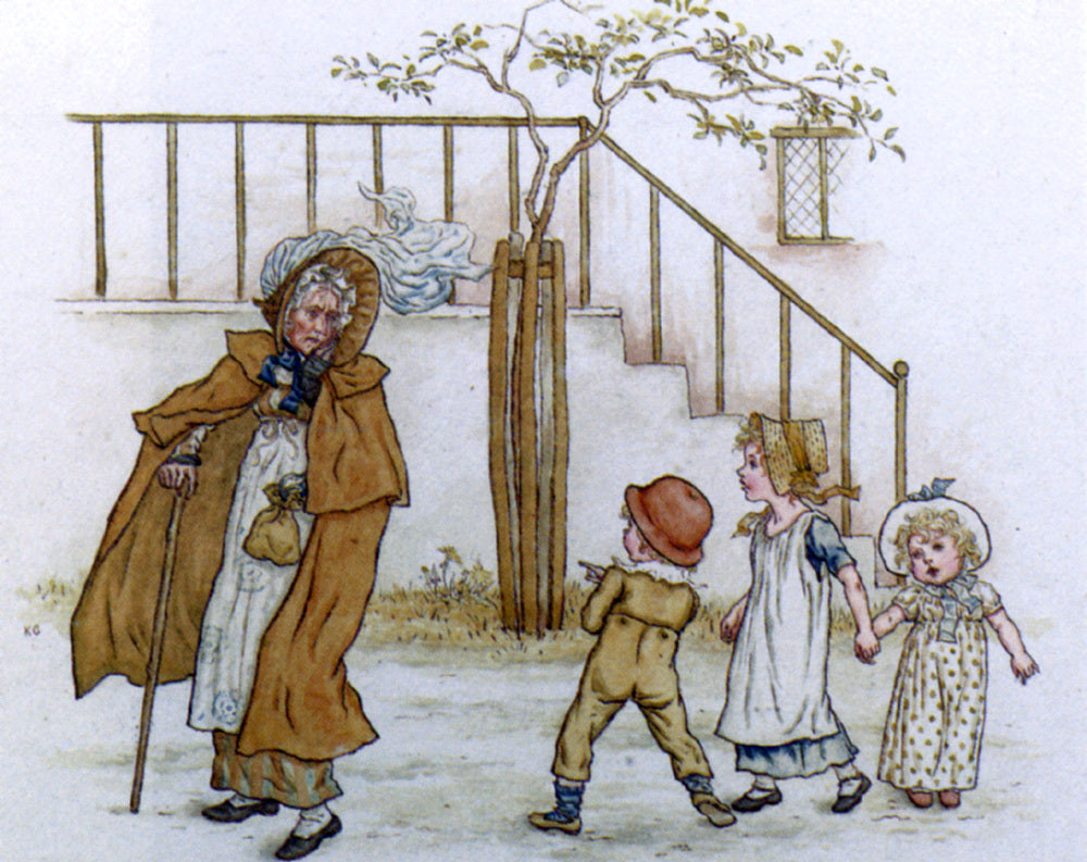  Kate Greenaway Deaf Martha - Canvas Print