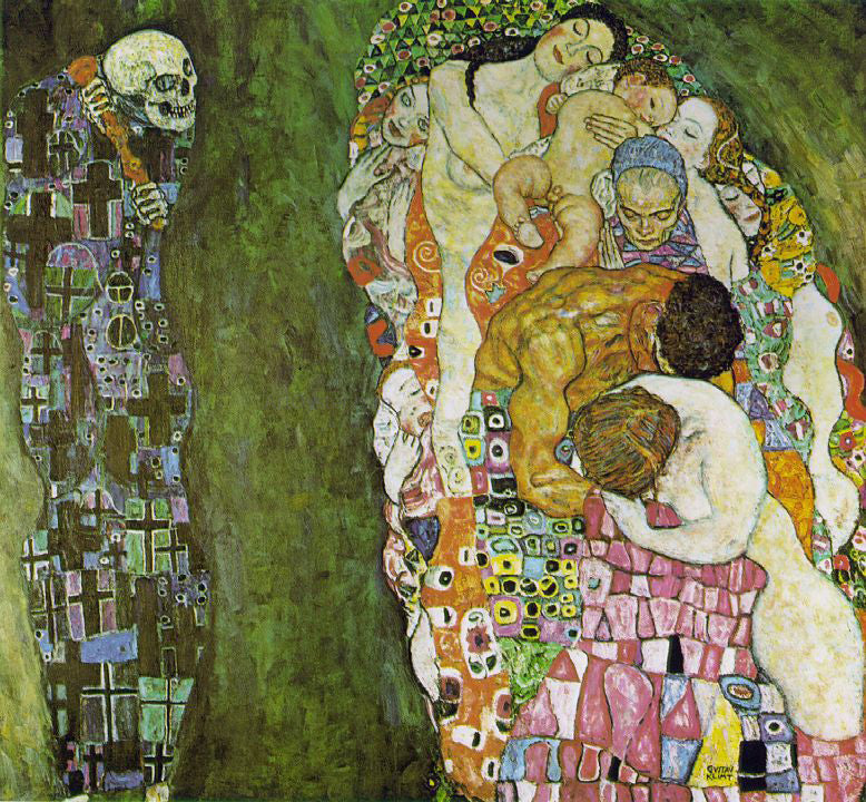  Gustav Klimt Death and Life - Canvas Print