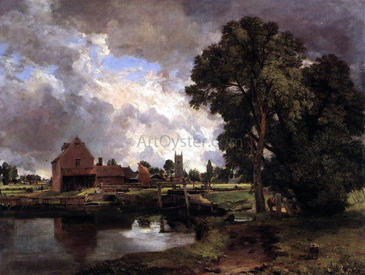  John Constable Dedham Lock and Mill - Canvas Print