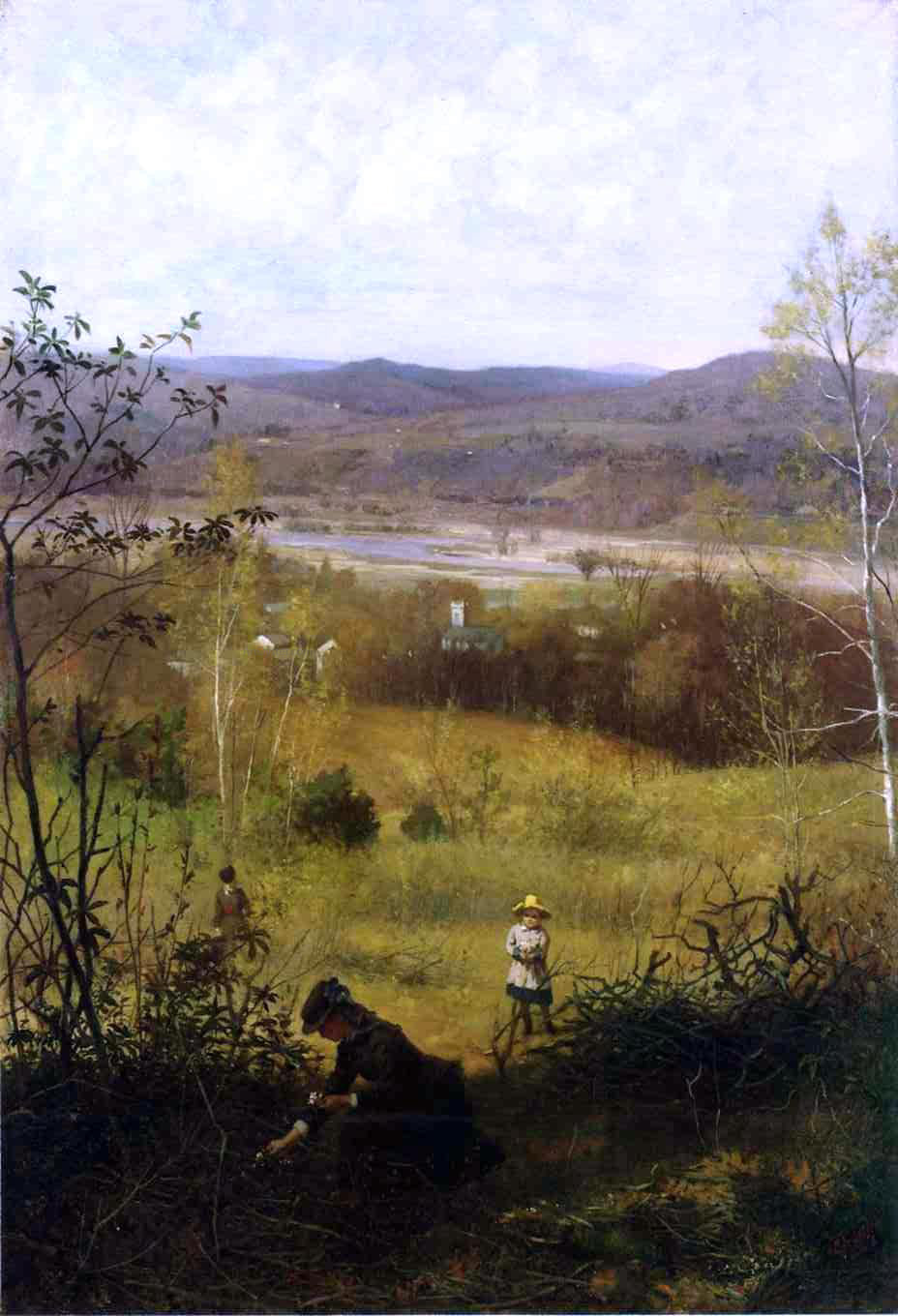  James Wells Champney Deerfield Valley - Canvas Print