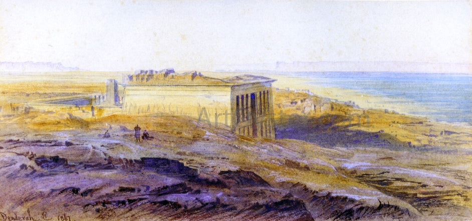  Edward Lear Denderah on the Nile - Canvas Print