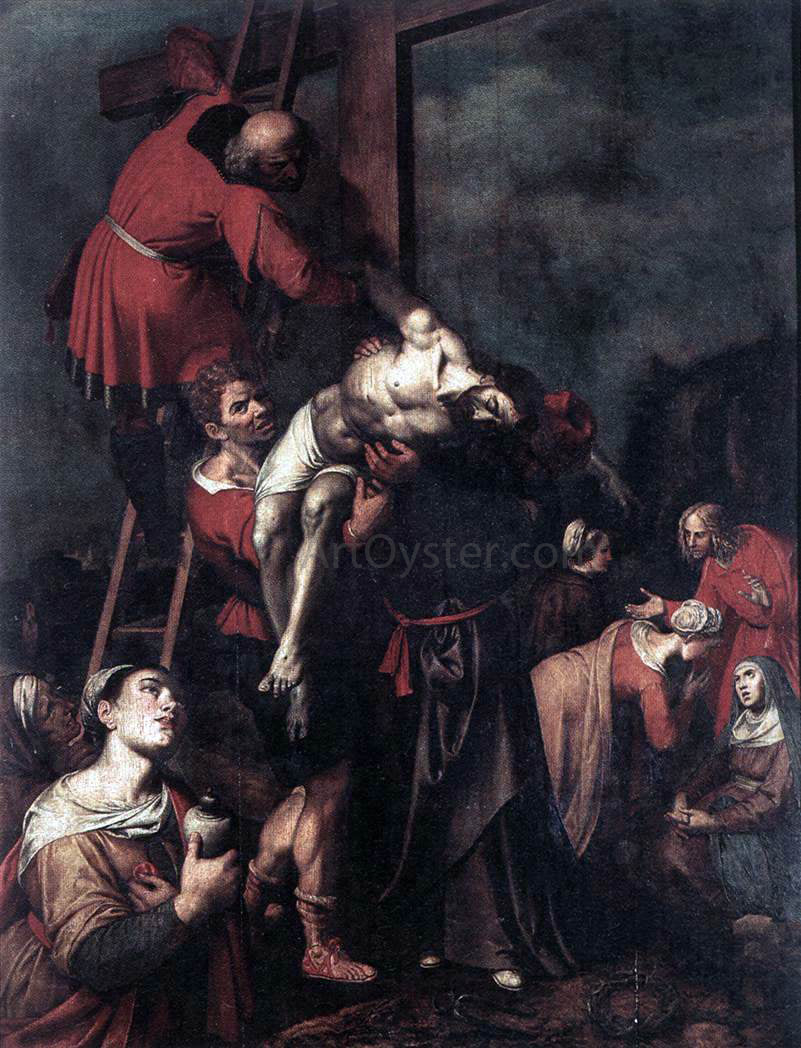  I Ambrosius Francken Descent from the Cross - Canvas Print