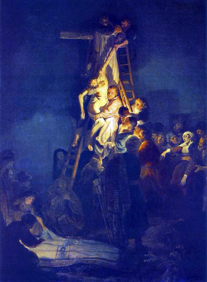  Rembrandt Van Rijn Descent from the Cross - Canvas Print