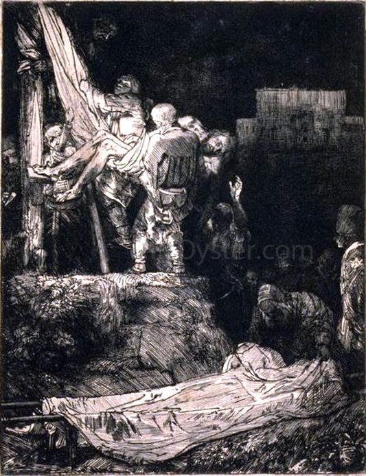  Rembrandt Van Rijn The Descent from the Cross by Torch Light - Canvas Print