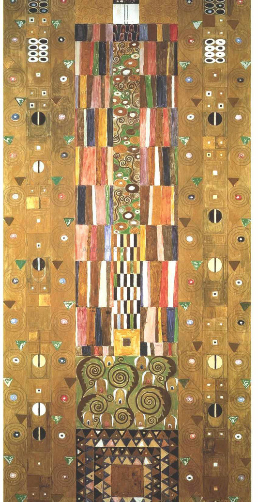  Gustav Klimt Design for the Stocletfries - End of the wall - Canvas Print