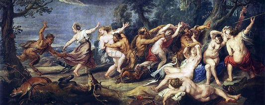  Peter Paul Rubens Diana and her Nymphs Surprised by the Fauns - Canvas Print