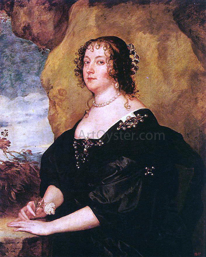  Sir Antony Van Dyck Diana Cecil, Countess of Oxford - Canvas Print