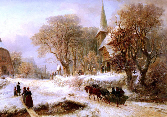  Hermann Kauffmann Die Hammer Kirche - Canvas Print