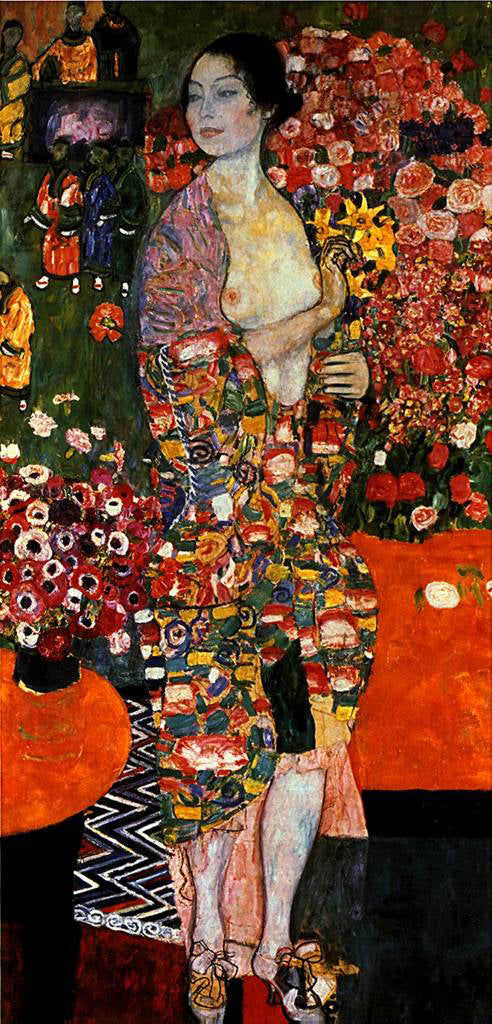  Gustav Klimt A Die Tanzerin - Canvas Print