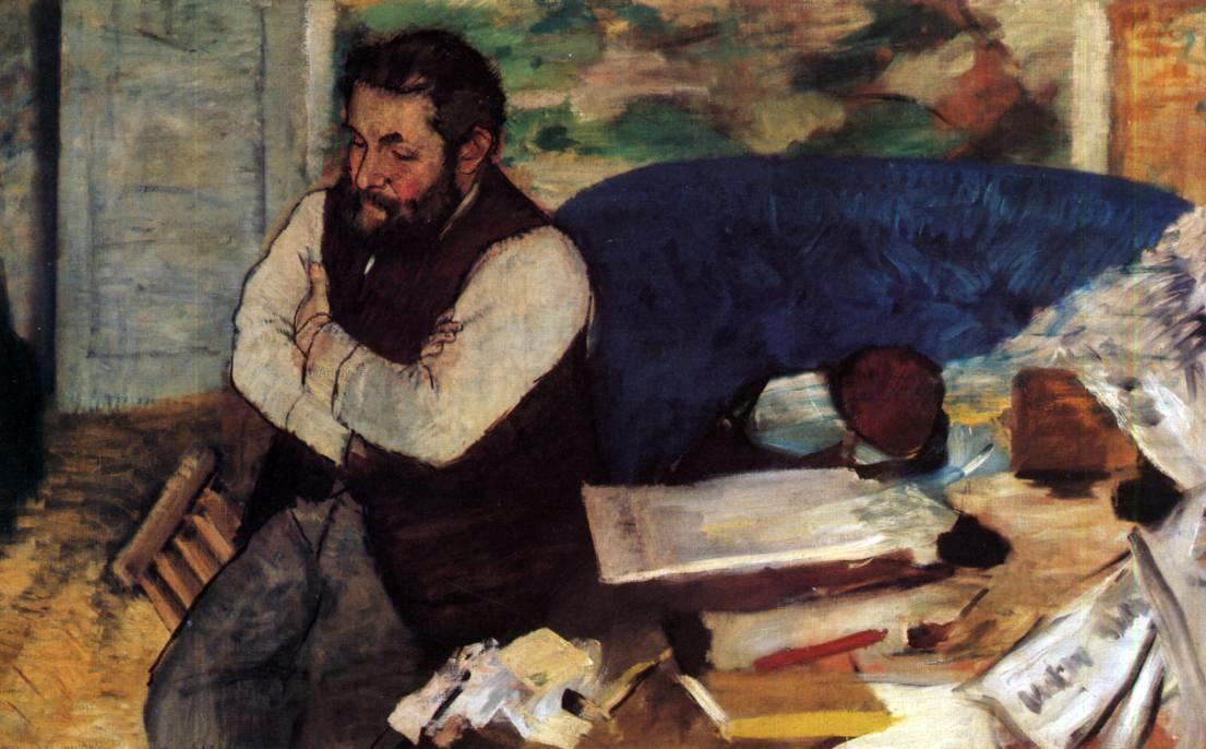  Edgar Degas Diego Martelli - Canvas Print