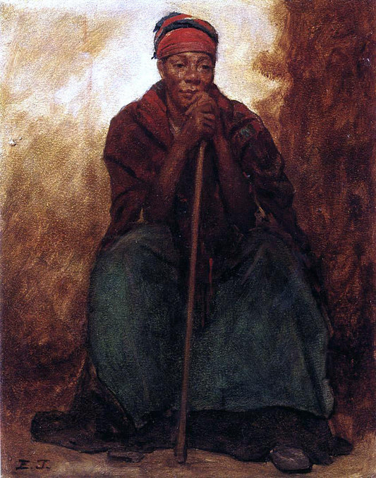  Eastman Johnson Dinah, Portrait of a Negress - Canvas Print