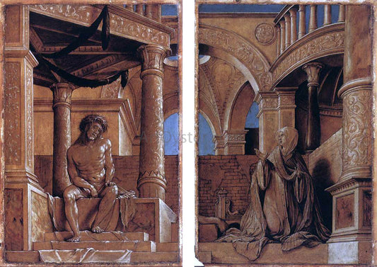  The Younger Hans Holbein Diptych with Christ and the Mater Dolorosa - Canvas Print