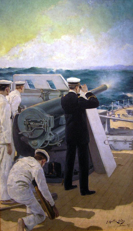  Juan Martinez Abades Disparando - Canvas Print