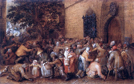 David Vinckboons Distribution of Loaves to the Poor - Canvas Print