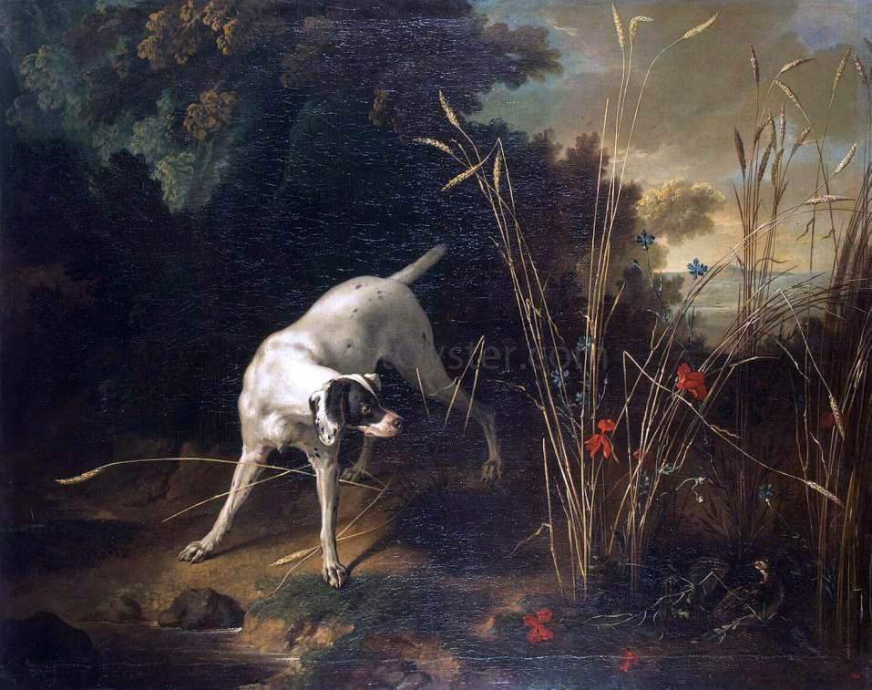  Jean-Baptiste Oudry Dog Pointing a Partridge - Canvas Print