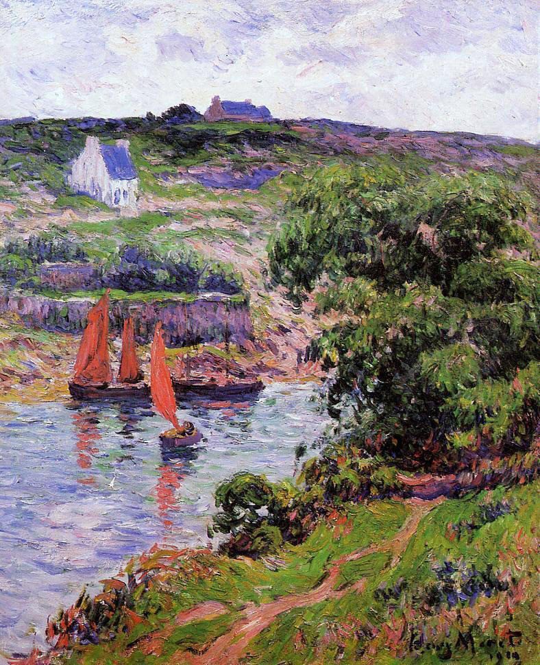  Henri Moret Dolain, Finistere - Canvas Print