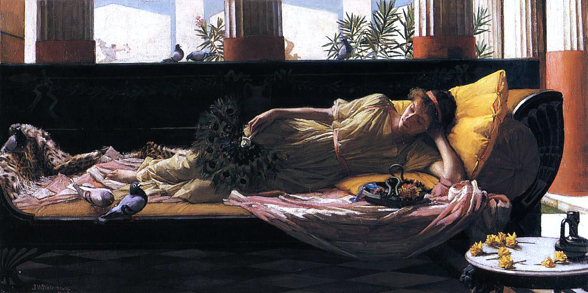  John William Waterhouse Dolce Far Niente - Canvas Print