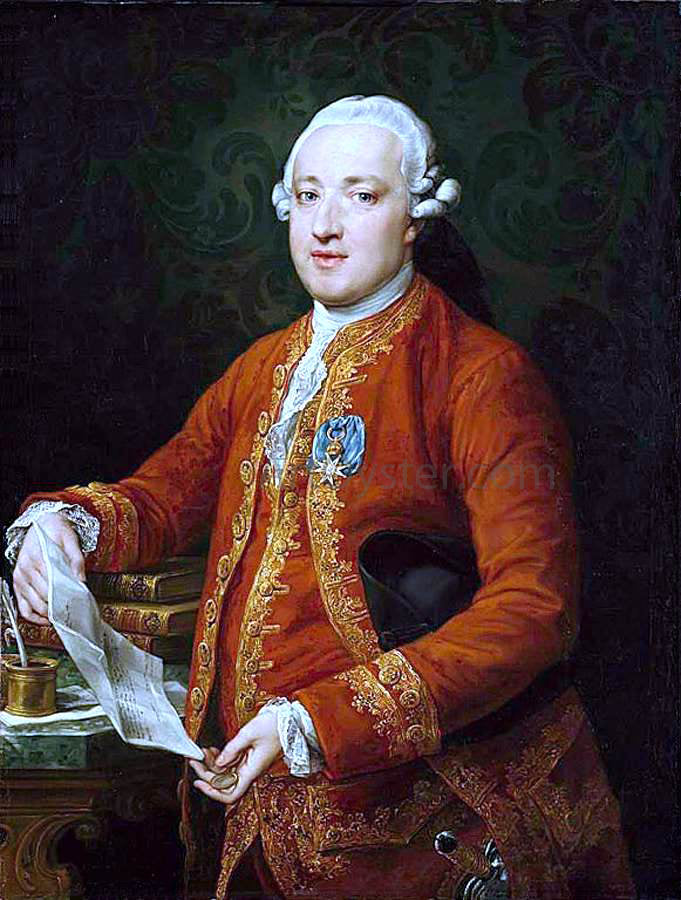  Pompeo Girolamo Batoni Don Jose Monino y Redondo, Count of Floridablanca - Canvas Print