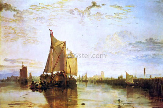  Joseph William Turner Dort, the Dort Packet-Boat from Rotterdam Bacalmed - Canvas Print