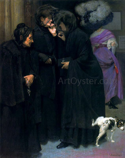  Ignacio Diaz Olano Dos Senoras - Canvas Print