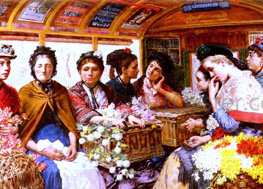  Maria Matilda Brooks Down Piccadilly, Returning From Covent Garden Market One June Morning, 1882 - Canvas Print